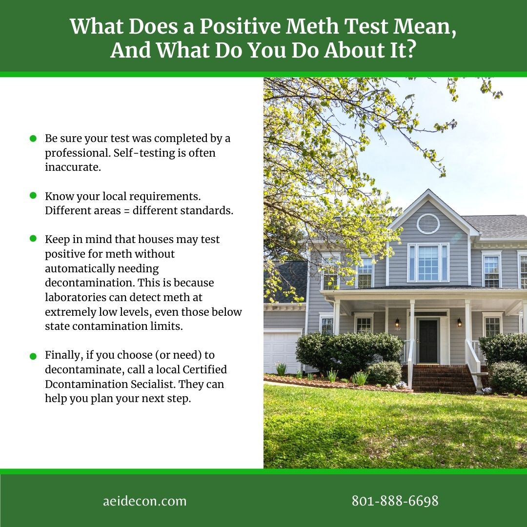 What does a positive meth test mean?