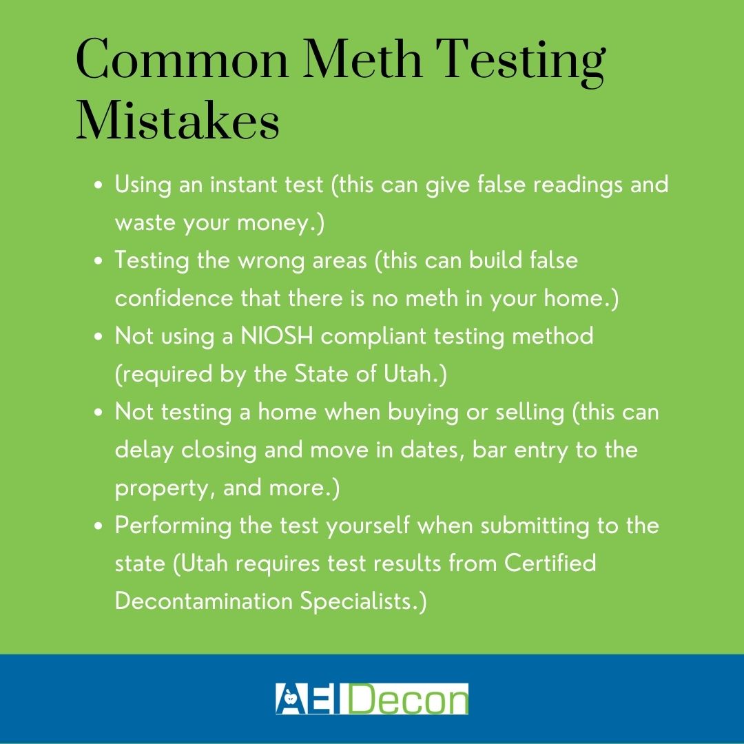Meth testing mistakes